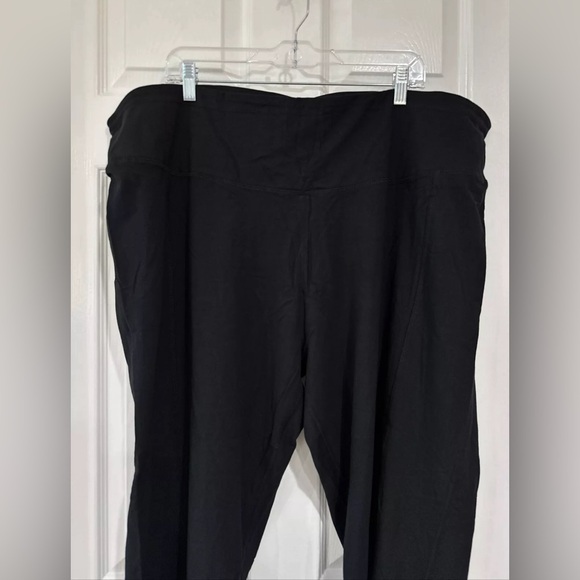 Fit 4 All by Carrie Wightman 4X Smooth Waist Split Front Hem Leg Pant Black NEW - Picture 2 of 10